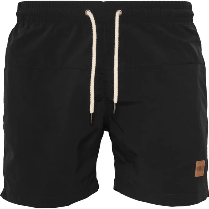 Urban Classics - Block Zwemshorts - XS - Zwart