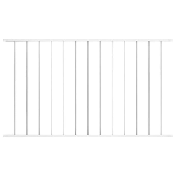 vidaXL - Schuttingpaneel - Woerden - gepoedercoat - staal - 163x75 - cm - wit