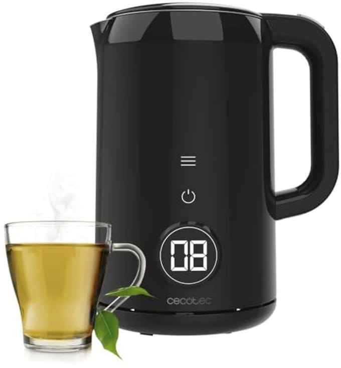 1.7-Liter Electric Kettle with Touch Screen, 2200W, Stainless Steel Interior, 7 Temperature Settings and Automatic Shut-Off