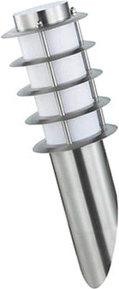 LED Tuinverlichting - Buitenlamp - Nalid 1 - Wand - RVS - E27 - Rond