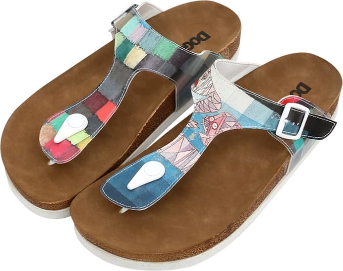 DOGO Lila Dames Sandalen - Yabara with Fish 37