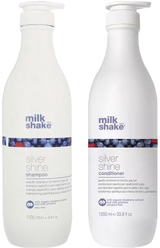 Milk_Shake Silver Shine Shampoo 1000ml + Conditioner 1000ml