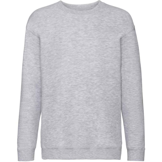 Fruit of the Loom Sweatshirt met Drop Shoulder voor Kinderen/Kinderen (Heide Grijs)