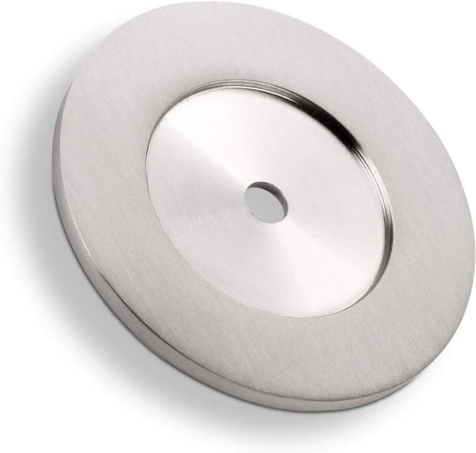 Onderlegger Deurstoppers - Onderlegplaatjes RVS - Muur Beschermen - Echt RVS - Ø 52 mm - Zilver