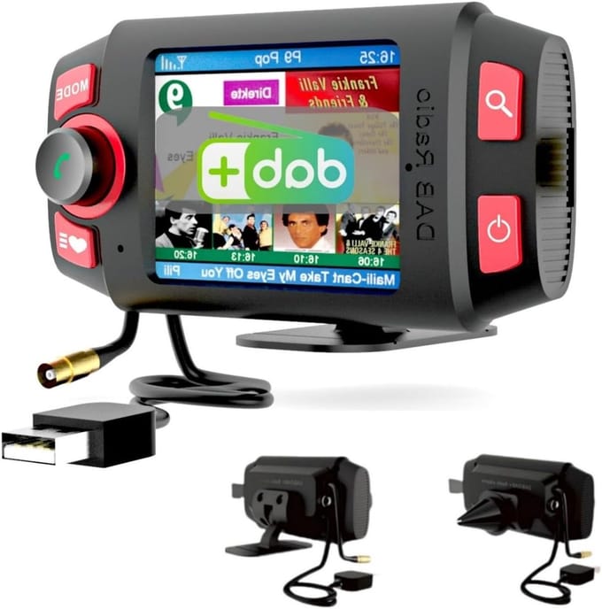 DAB+ Autoradio Adapter met Bluetooth, FM-Zender en LCD Scherm - Digitale Radio Ontvanger voor Auto