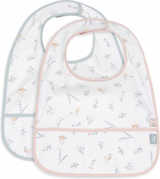 Jollein Slab Waterproof Lovely Birds (2pack)