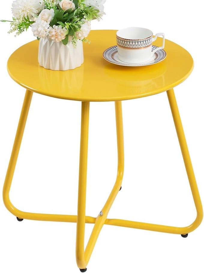 Salontafel Buiten - Bijzettafel voor in de Tuin - Buitentafel - tuintafel
