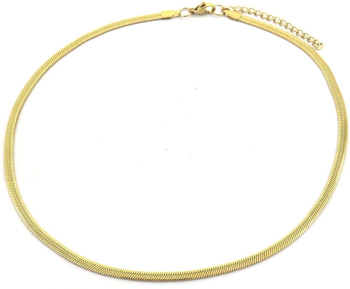 Ketting - Schakel 6 mm - RVS - Lengte 40-45 cm - Goudkleurig