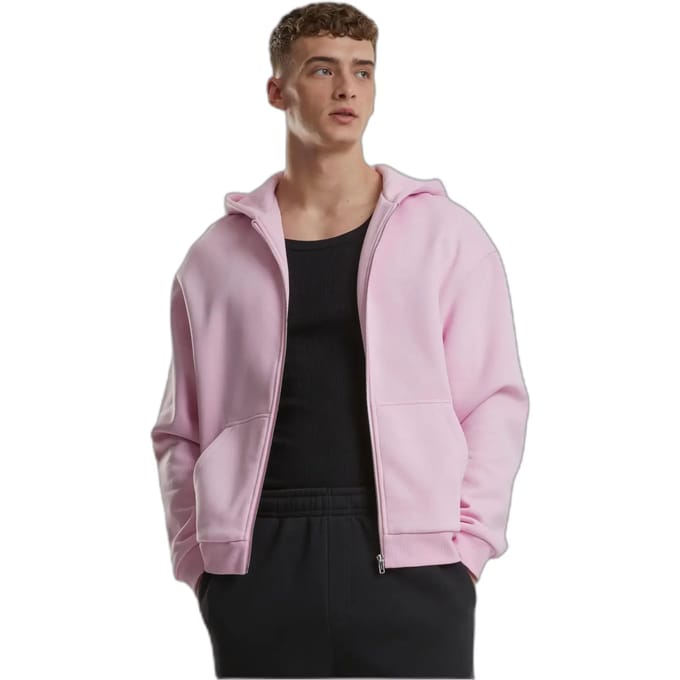 Urban Classics - Fluffy Vest met capuchon - S - Roze