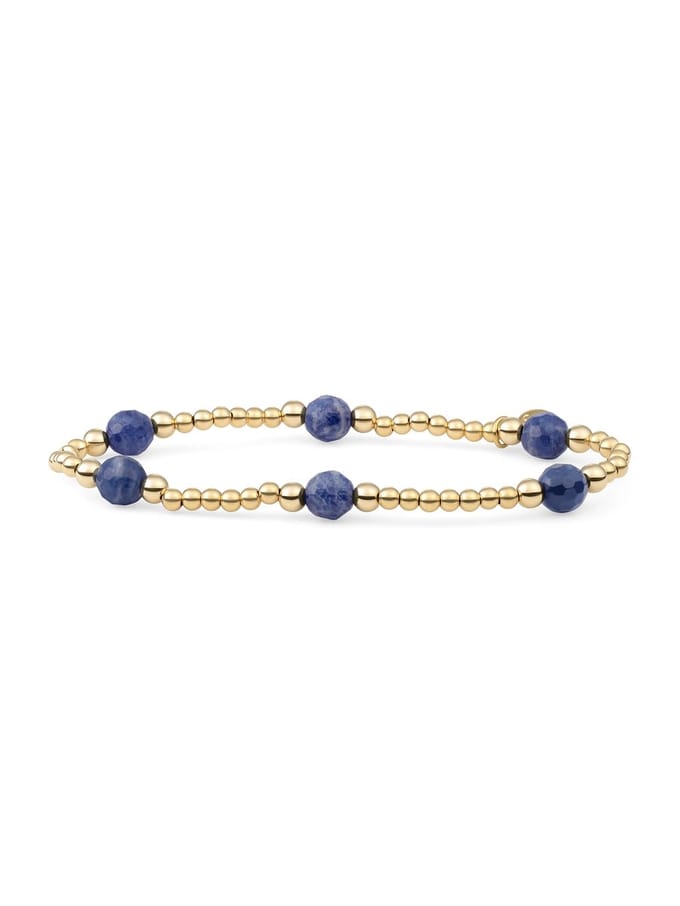 Sparkling Jewels Armband Sodaliet BLK03G-G20