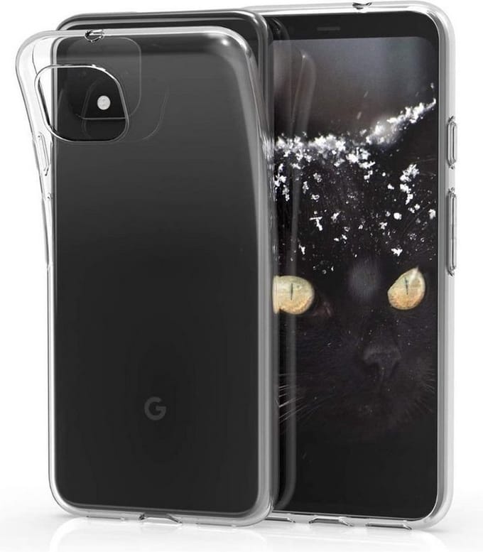 LuxeBass Hoesje geschikt voor Google Pixel 4 - Silicone Hoesje - Transparant