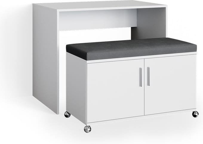 Vicco Flona Bureautafel – 93.2 cm Wit