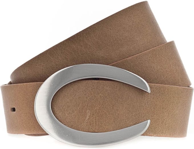 Vanzetti Leren Riem 33mm Leather Belt W100 Camel Bruine