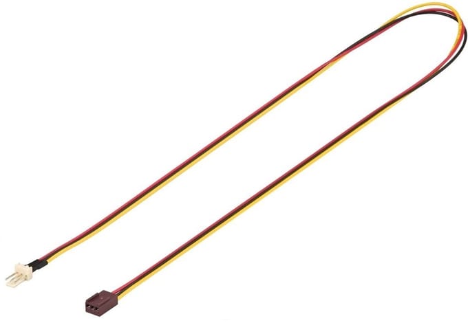 Pro PC fan power extension cable 3-pin male/female connector