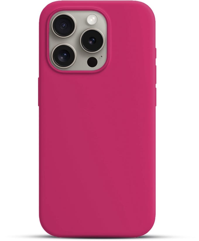 Solidenz Roze Siliconen Case geschikt voor iPhone 16 Pro Max hoesje compatibel met MagSafe - Royal Fuchsia