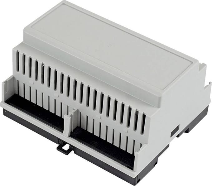 Hammond Electronics DIN-rail-behuizing 90 x 105 x 58 Polycarbonaat Lichtgrijs 1 stuk(s)