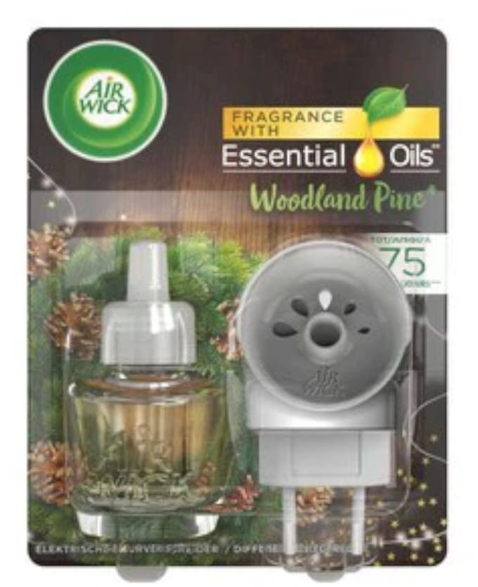 Air Wick Essential Oils - Elektrische Geurverspreider - Starterkit - Dennenbos - 19ml