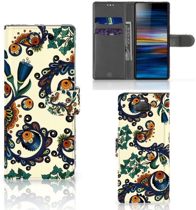 Wallet Case Sony Xperia 10 Barok Flower