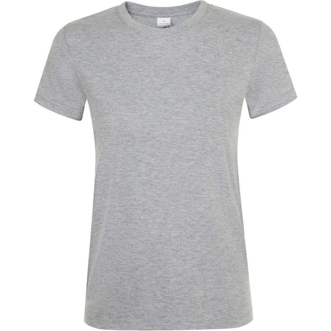 SOLS Dames/Dames Regent Melange T-Shirt (Grijze Melange)