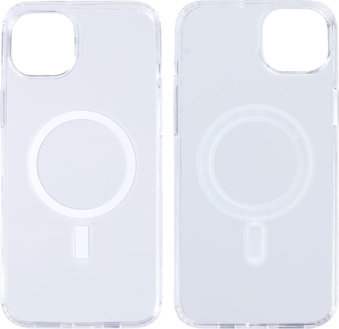 Rixus For iPhone 15 Plus Magnetic Clear Case