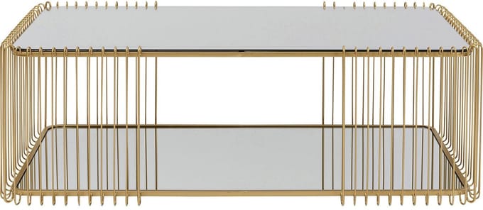 Salontafel Wire Double 120x60cm goud Kare Design