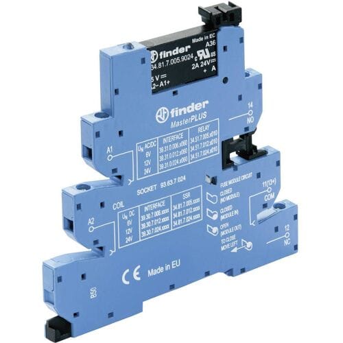 Finder Halfgeleiderrelais 39.30.3.230.9024 2 A Schakelspanning (max.): 24 V/DC 1 stuk(s)