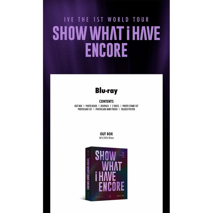IVE - De 1e Wereldtournee [SHOW WHAT I HAVE - ENCORE] Blu-ray only