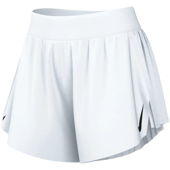Nike Dri-FIT ADV hardloopshorts met halfhoge taille en binnenbroekje voor dames (8 cm) AeroSwift - Wit- Dames, Wit S