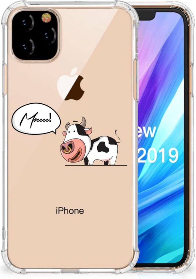 Apple iPhone 11 Pro Max Stevig Bumper Hoesje Cheeky Cow