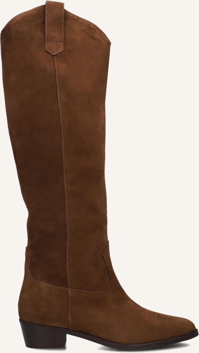 Notre-V 39495 Laarzen - Suède - Dames - Cognac - Maat 43