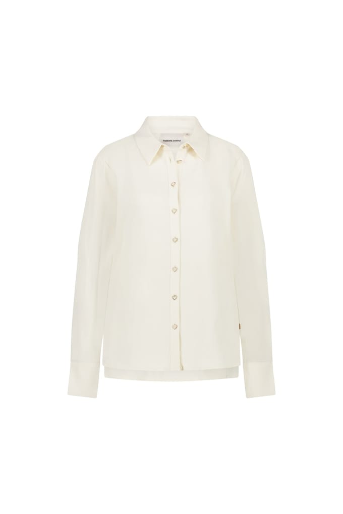 Fabienne Chapot Salma Blouse Cosy White Maat: 34 | Longsleeves Outlet | Dames | Wit