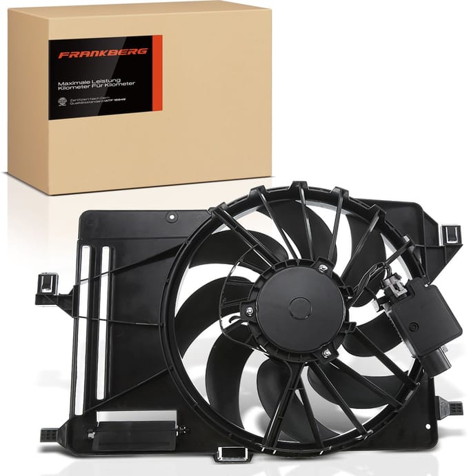 Frankberg 1x Motorradiator enkele ventilator