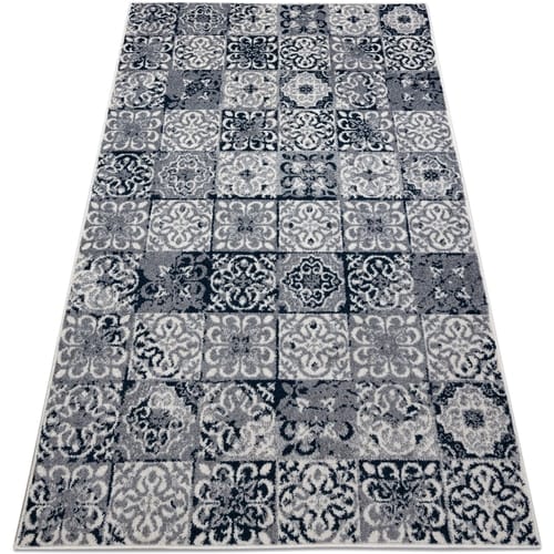 Kleden Rugsx Tapijt HEOS 78586 crème / blauw PATCHWORK, 120x170 cm