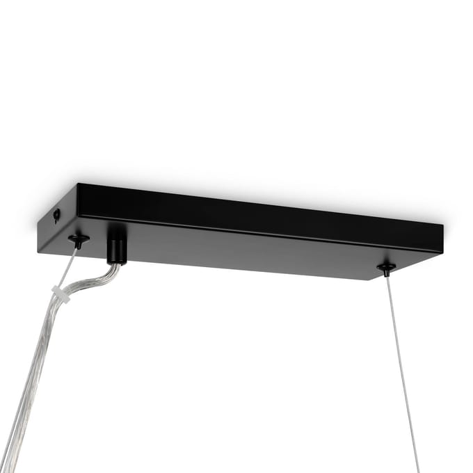 Maytoni Dallas hanglamp 25-lichts, lang, zwart