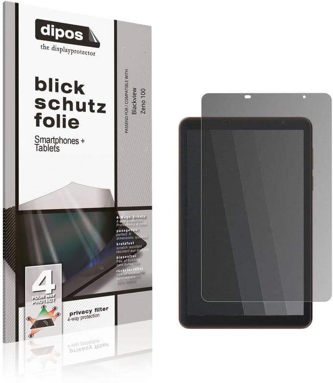 dipos – Matte Privacy Screenprotector geschikt voor Blackview Zeno 100 | Anti-Spy Beschermfolie