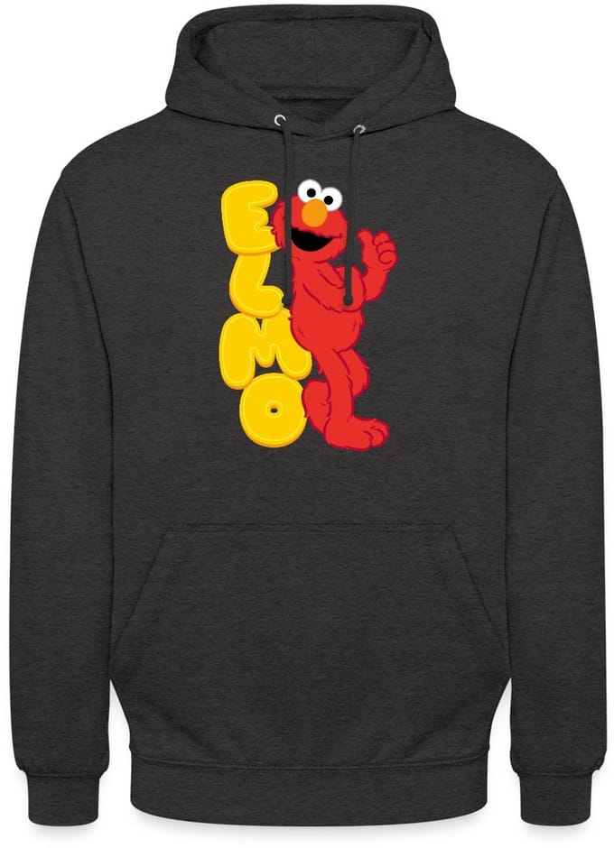 Sesamstraat Elmo Portret Hoodie Unisex