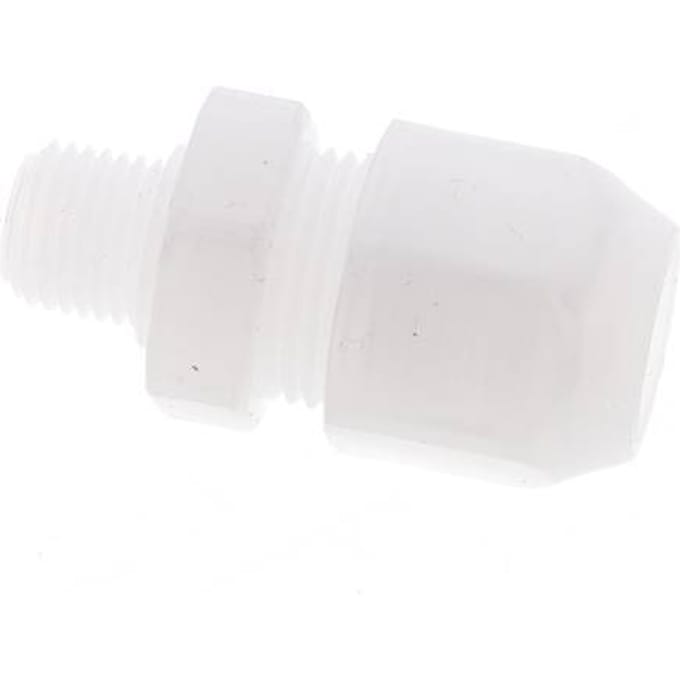 12x14mm & G1/4'' PP rechte slangkoppeling met buitendraad 10bar/145psi