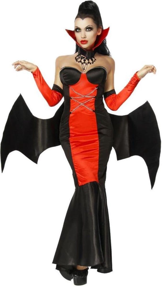 Atixo - Vampire Kostuum - L/XL - Zwart/Rood