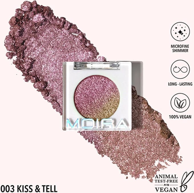 Moira Chroma Light Shadow - 03 Kiss&Tell - Oogschaduw - VEGAN - 1,4 g
