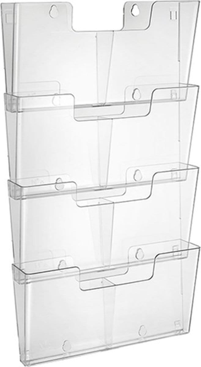 Wandfolderhouder koppelbaar 2x A5 (4 stuks)