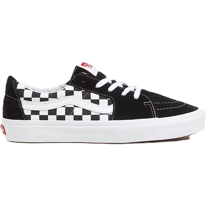 Lage herenschoen Sk8-low (canvas/suede) Zwart/dambord