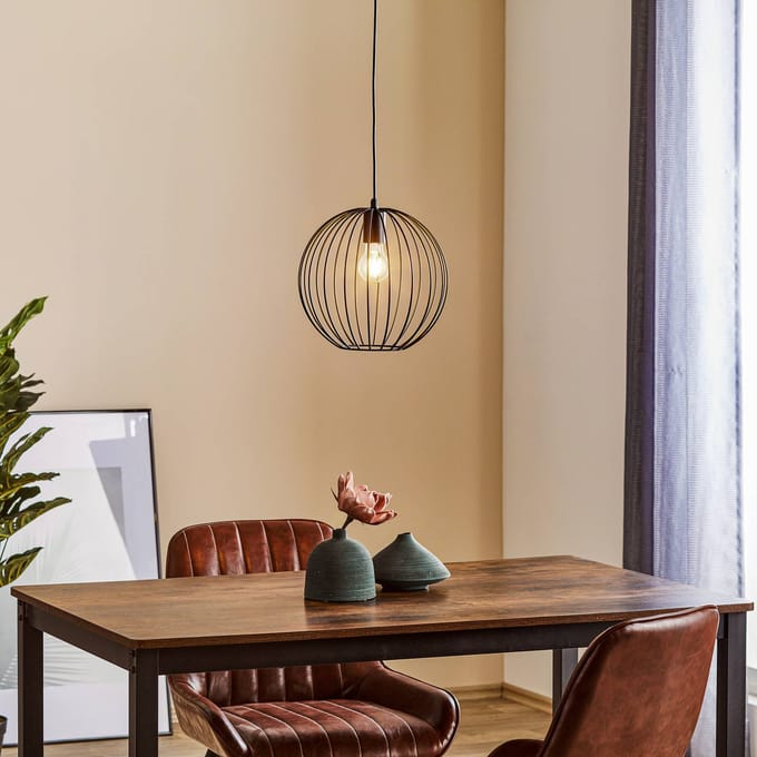 HELAM Hanglamp Cumera met kooi-kap, Ø 30 cm