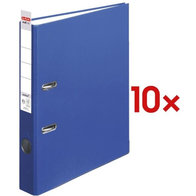 herlitz ordner maX.file protect, A4, rugbreedte 50 mm, blauw