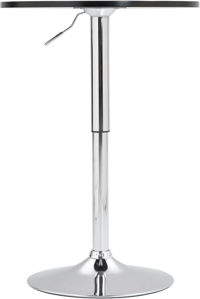 In hoogte verstelbare statafel Rond 60cm I Draaibare Bartafel met Zware Metalen Voet