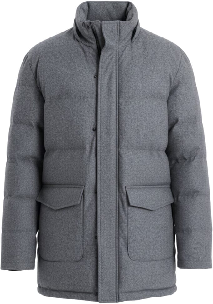 OMBRE Jas - Lange Mouw - Effen Grijs M
