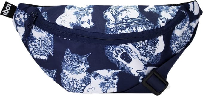 LOQI Bum Bag Large - Cats gerecycled