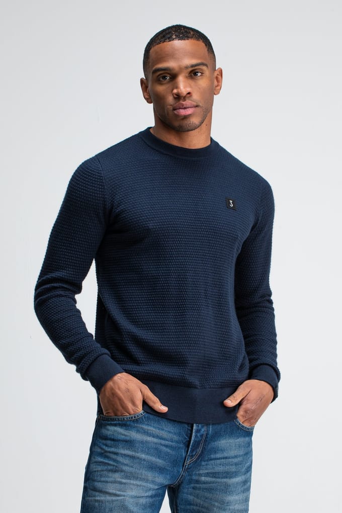 Butcher of Blue Structure Crew Alaska Blue Taglia: M | Maglioni a maglia Outlet | Uomo | Blu