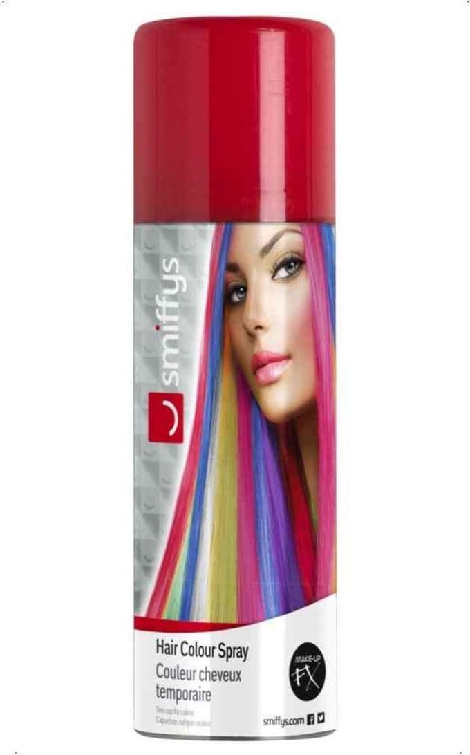 Smiffys - Hair Colour Haarlak - Rood