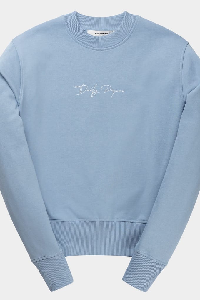 Daily Paper Evvie Sweat Script Rainwashed Blue Taglia: XL | Maglioni a maglia Outlet | Donna | Blu