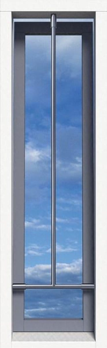 Secubar T-cross RVS inclusief steunen 49 x 29cm SKG** (Prijs per stuk)